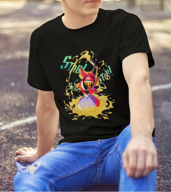 Hazbin Hotel Niffty Gold Glitter T-Shirt