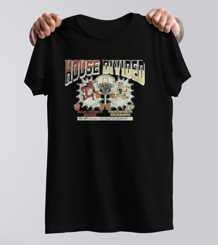 House Divided Purdue Basketball Vs Indiana Basketball In 49 States T-Shirt