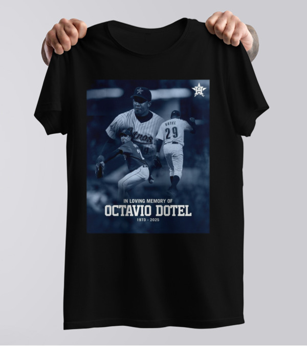 Houston Astros RIP In Loving Memory Of Octavio Dotel 1973 – 2025 T-Shirt
