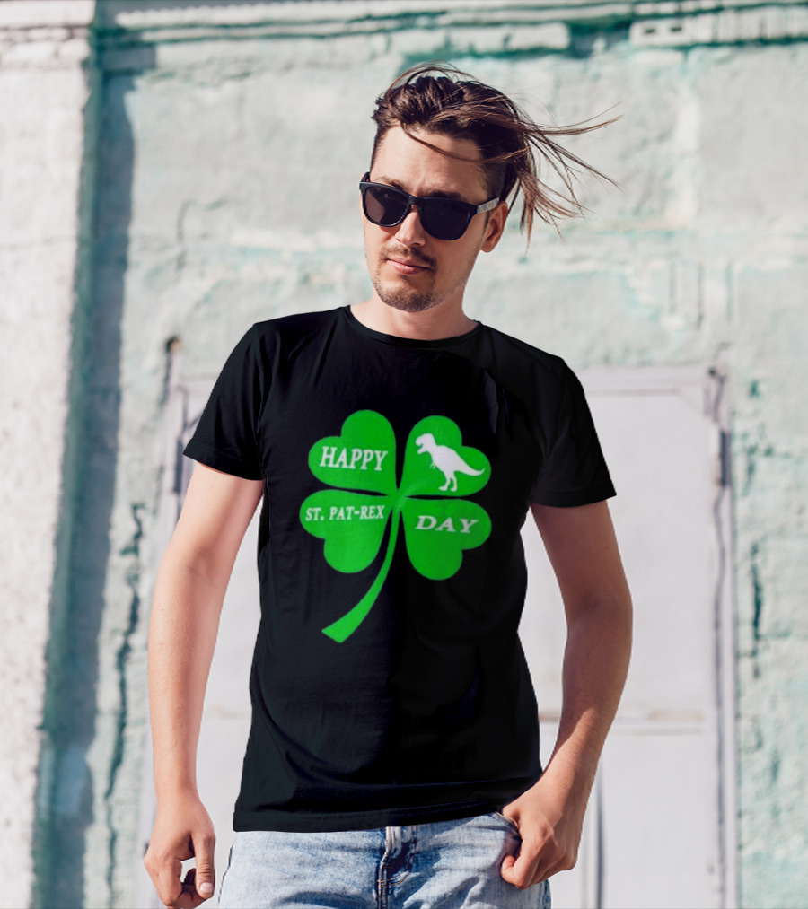 Happy St Pat-rex Day Shamrock T-Shirt