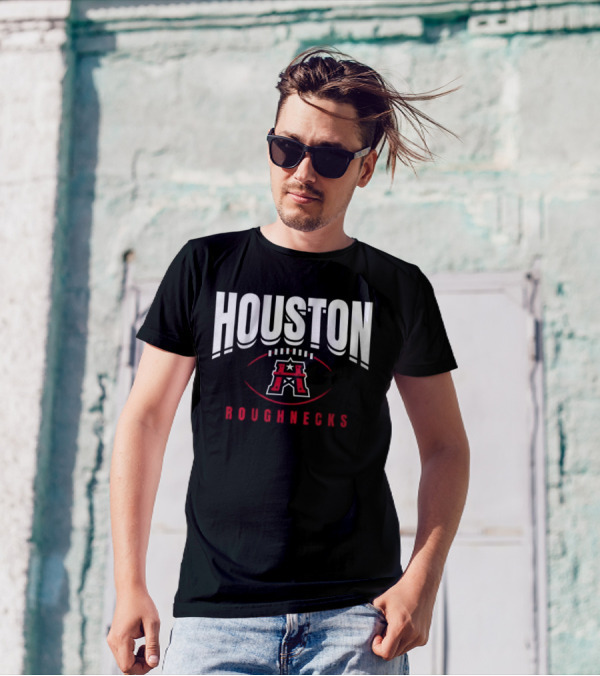 Houston Roughnecks Football Outline T-Shirt