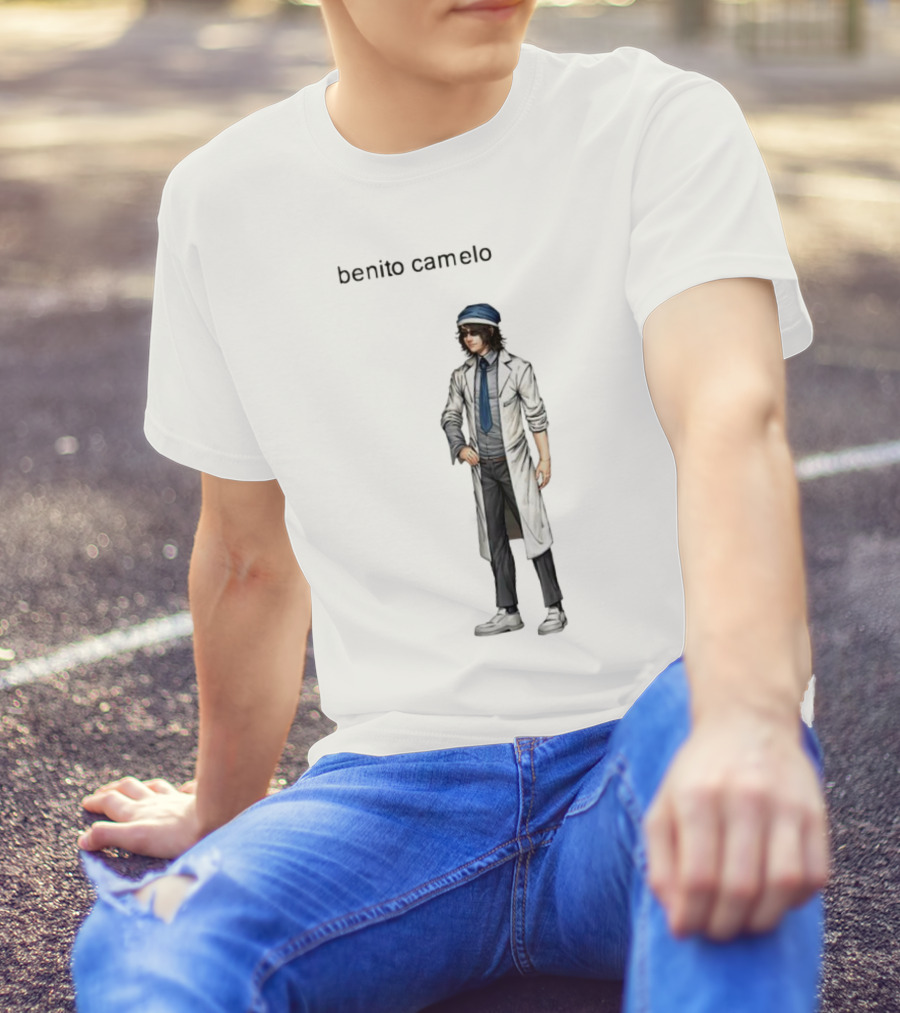 Benito Camelo Cartoon Character With Blue Cap And Lab Coat T-Shirt