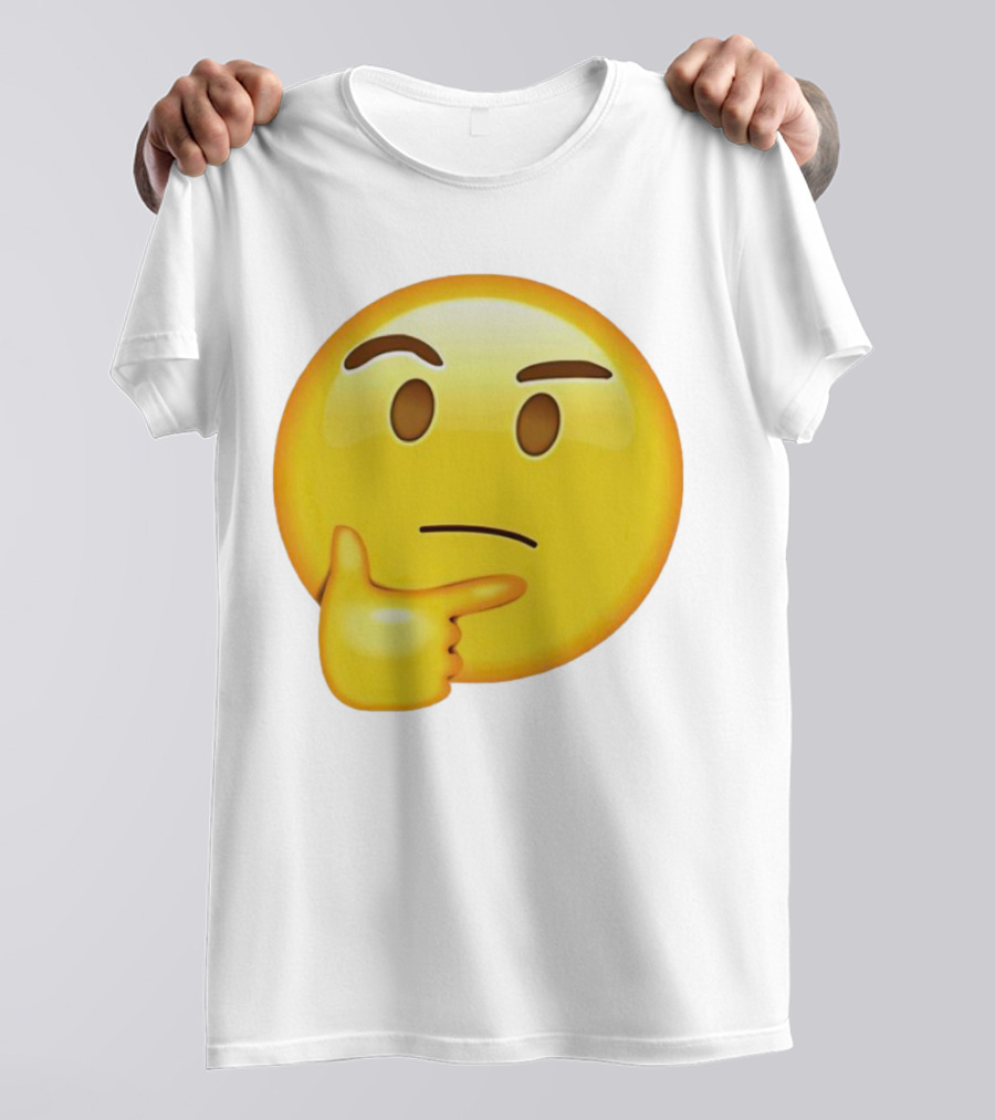Moji Curious Thinking Face Emoji T-Shirt