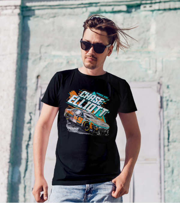 Chase Elliott Number Nine Hooters Hendrick Motorsports Racing Car T-Shirt