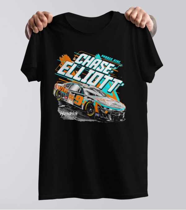 Chase Elliott Number Nine Hooters Hendrick Motorsports Racing Car T-Shirt