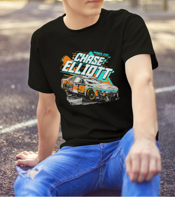 Chase Elliott Number Nine Hooters Hendrick Motorsports Racing Car T-Shirt