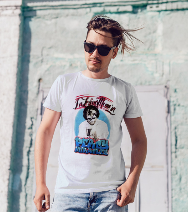 In Loving Memory Percy Miracles Blue And Pink Retro T-Shirt
