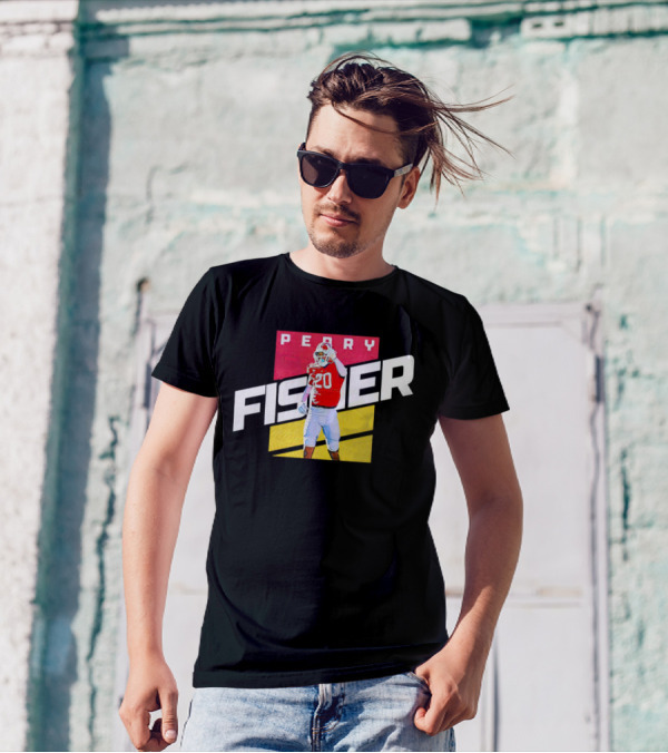 Perry Fisher Game Day Action Maryland Terrapins Football T-Shirt
