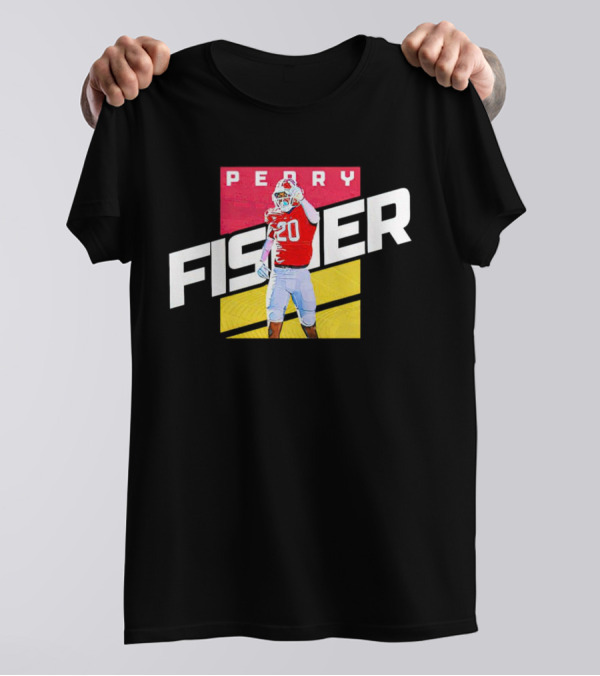 Perry Fisher Game Day Action Maryland Terrapins Football T-Shirt