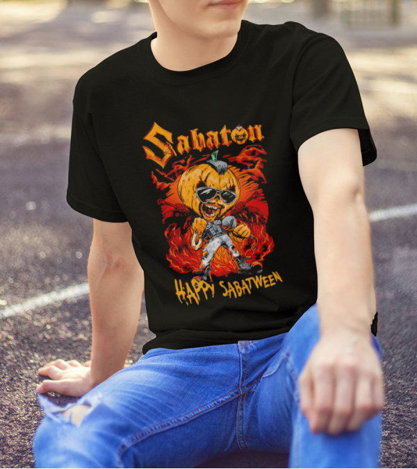 Sabaton Pumpkin Mic Sunglasses Happy Sabatween Halloween T-Shirt