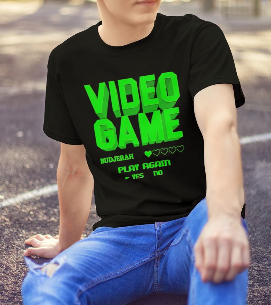 VIDEO GAME BUDJERAH PLAY AGAIN YES NO T-Shirt