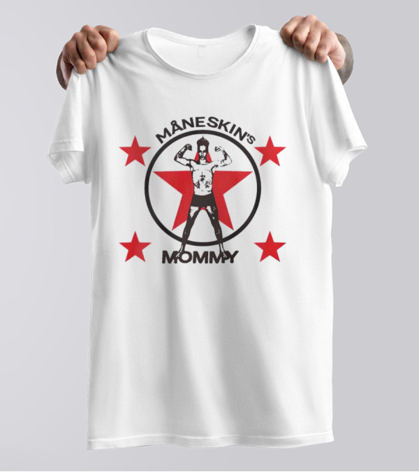 MÅNESKIN'S MOMMY Red Star Power Circle T-Shirt
