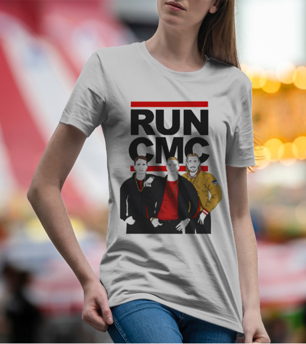 RUN CMC Remake Retro Hip-Hop Style Trio T-Shirt