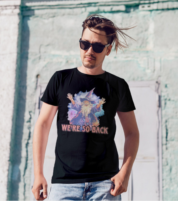 WE'RE SO BACK Wizard Magic Enthusiasm T-Shirt