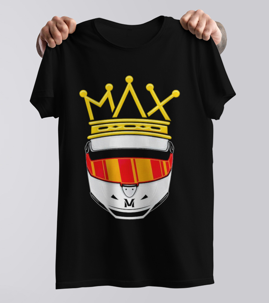 Max Helmet King Racing Congrats Iconic Crown Victory T-Shirt