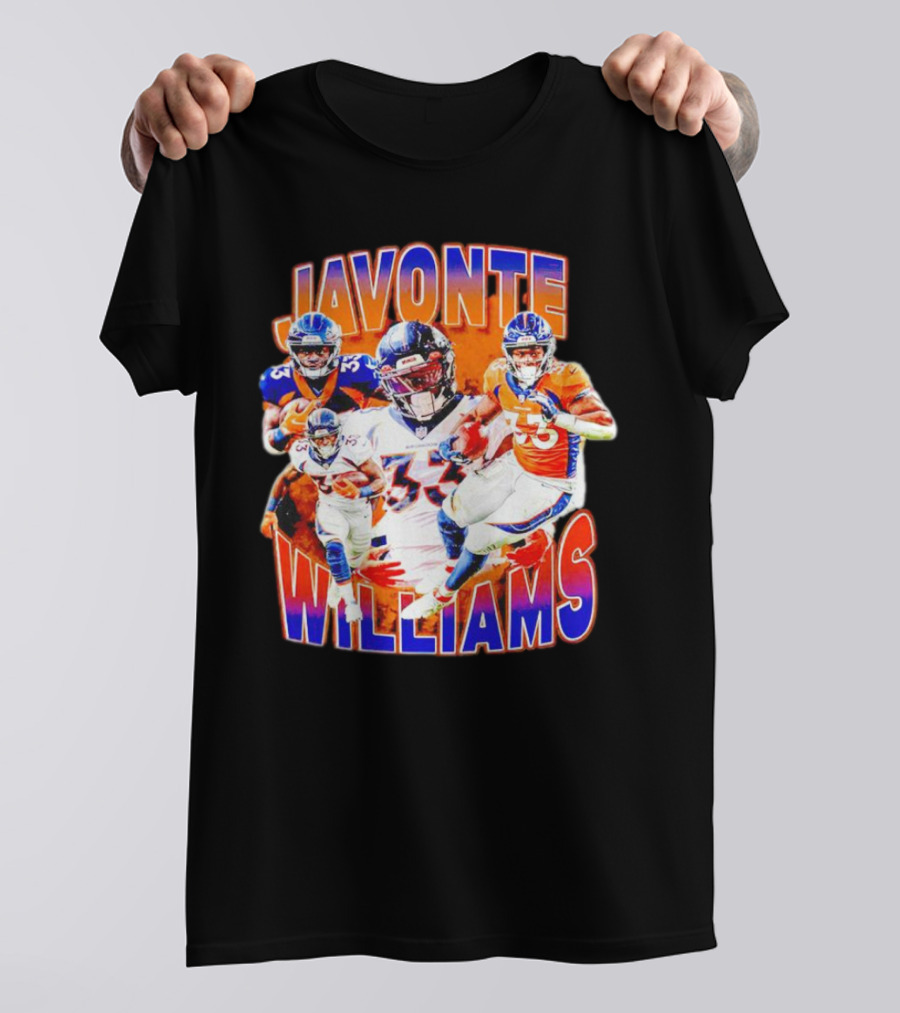 Javonte Williams Denver Broncos Football Vintage NFL Star 33 T-Shirt