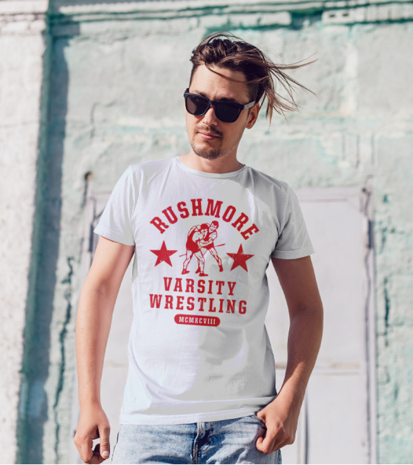 Rushmore Varsity Wrestling MCMXCVIII T-Shirt