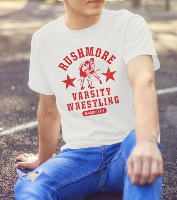 Rushmore Varsity Wrestling MCMXCVIII T-Shirt