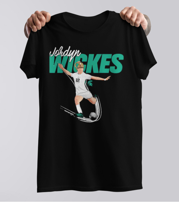 Jordyn Wickes Michigan State NCAA Women’s Soccer Caricature T-Shirt