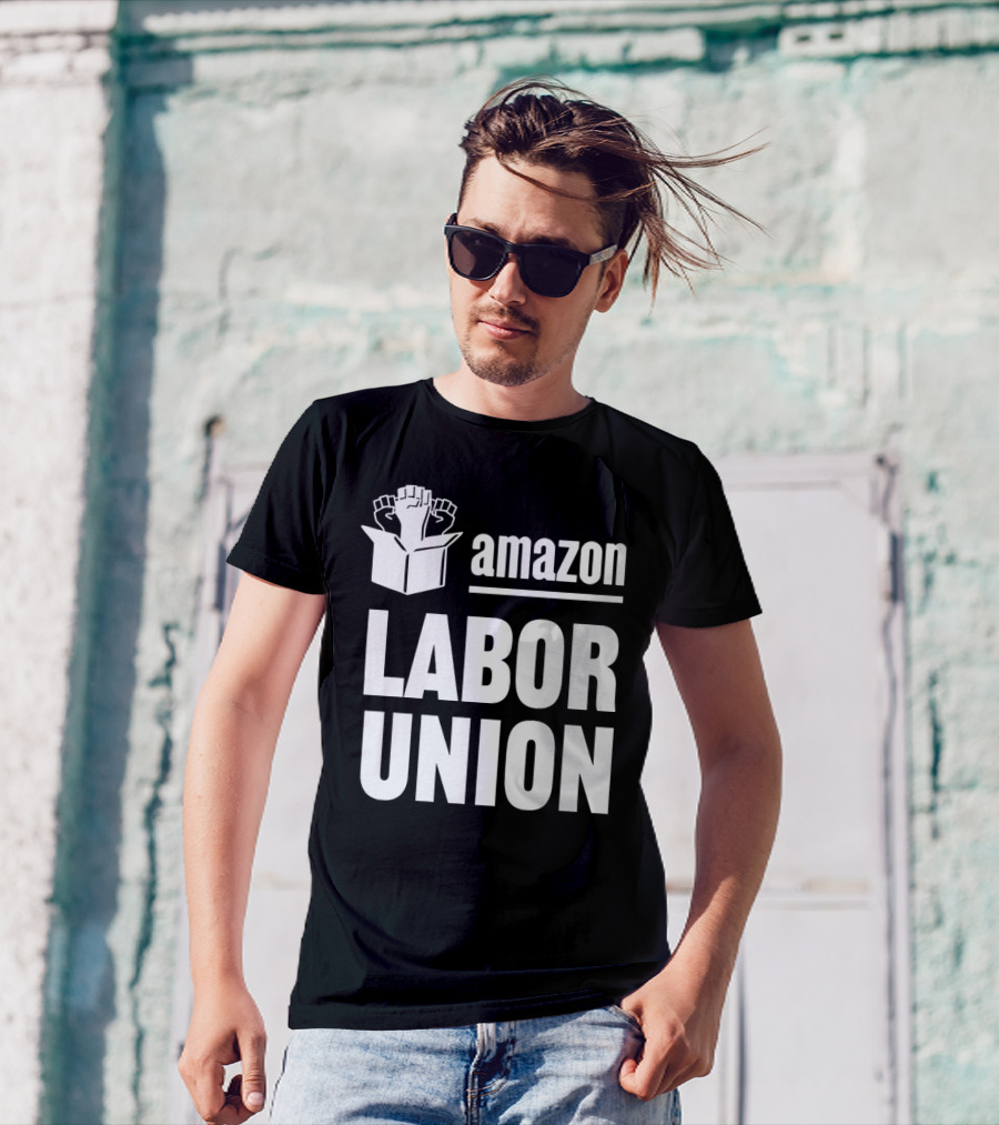 Amazon Labor Union Fists In Box T-Shirt