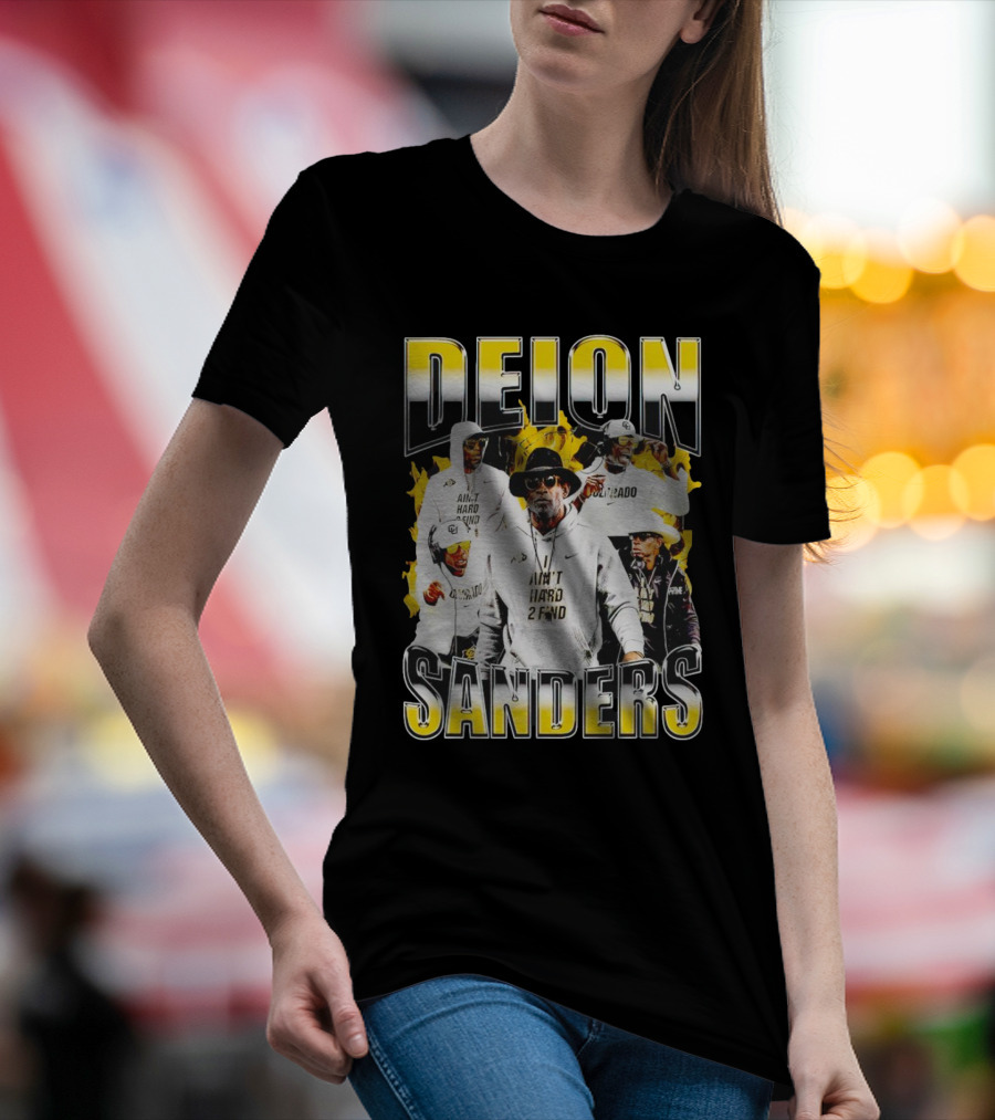 Deion Sanders Coach Prime Colorado Buffaloes Football Aint Hard 2 Find T-Shirt