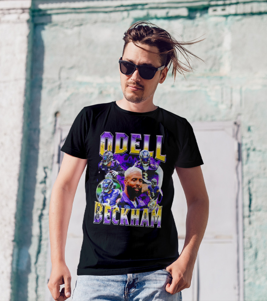 Odell Beckham Jr Baltimore Ravens Football Player Highlights T-Shirt