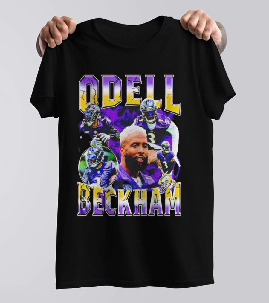 Odell Beckham Jr Baltimore Ravens Football Player Highlights T-Shirt