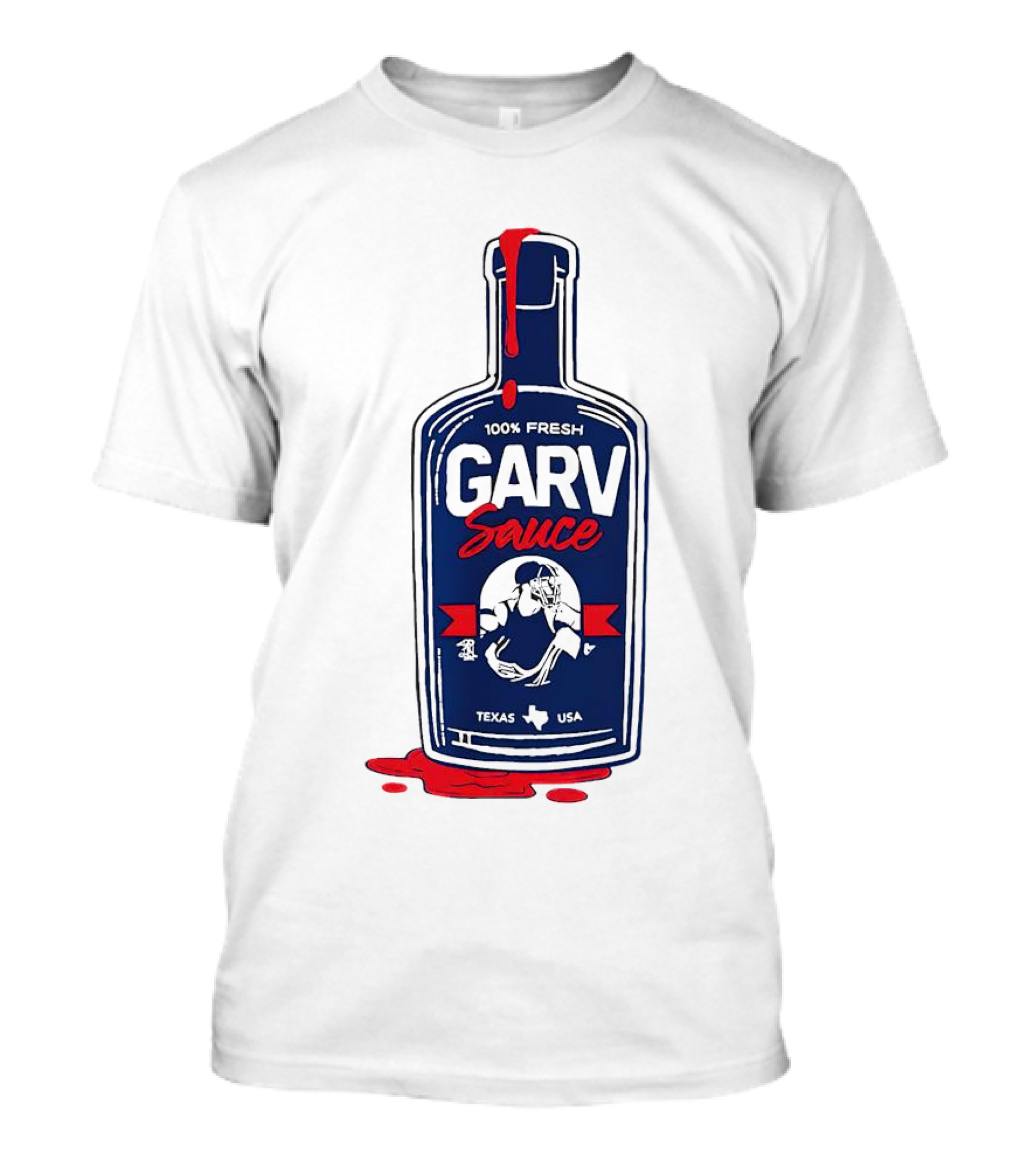 Mitch Garver Garv Sauce 100% Fresh Texas T-Shirt