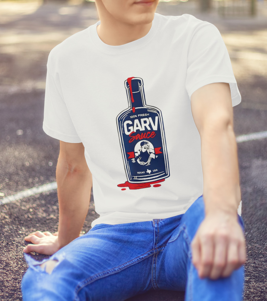 Mitch Garver Garv Sauce 100% Fresh Texas T-Shirt
