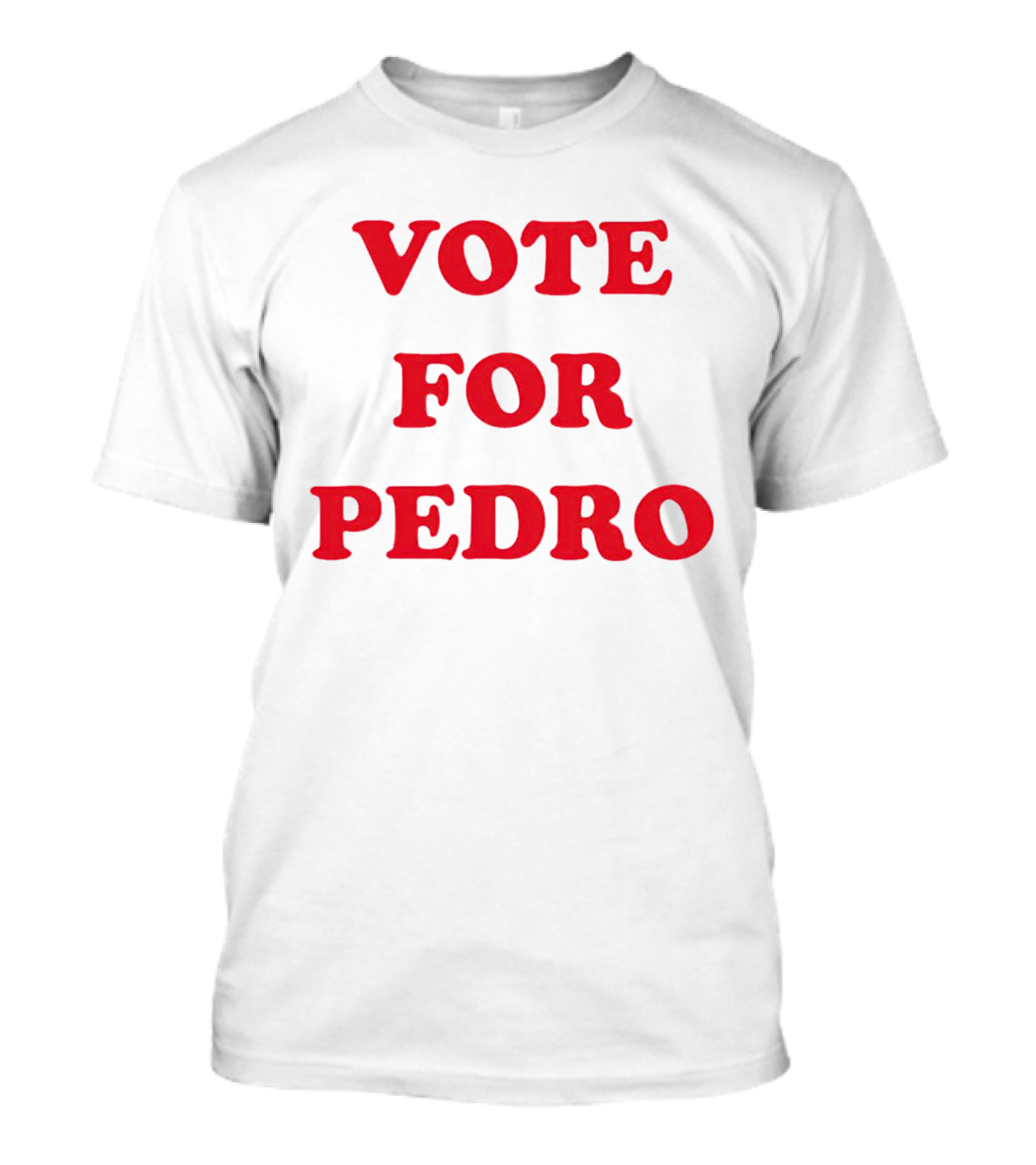 Napoleon Dynamite Vote For Pedro Black Shirt Classic Red Font T-Shirt