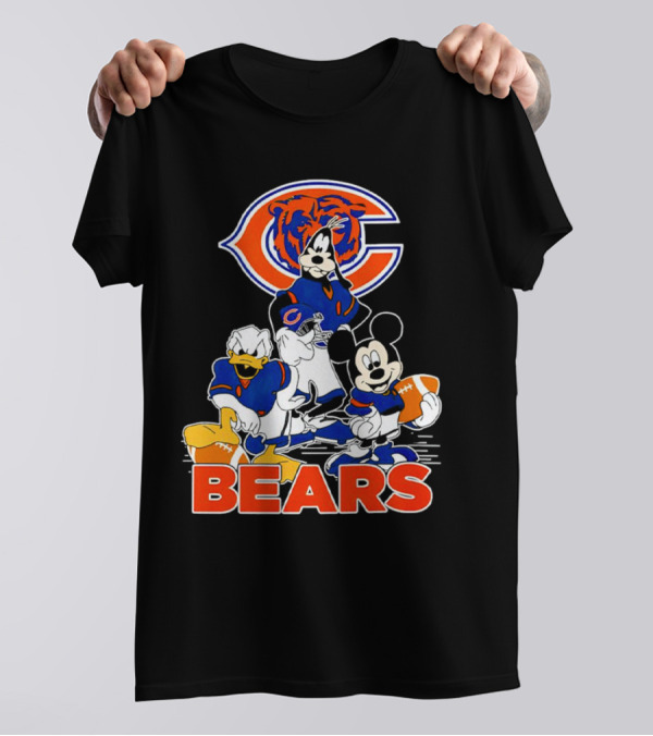 Chicago Bears NFL Football Mickey Mouse And Friends T-Shirt