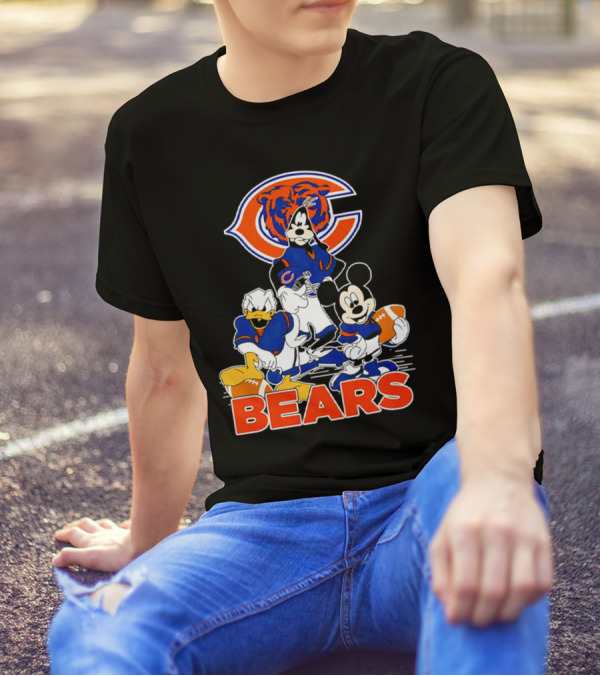 Chicago Bears NFL Football Mickey Mouse And Friends T-Shirt