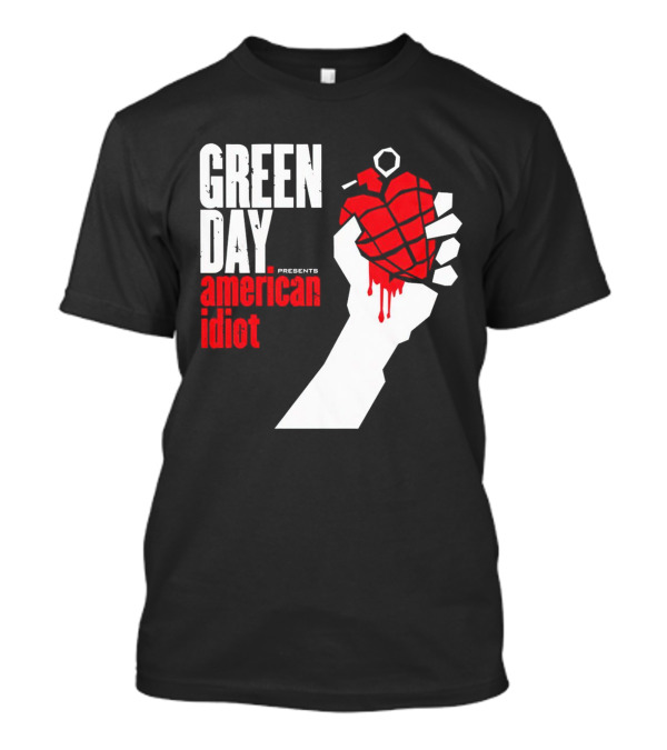 Green Day Presents American Idiot Heart Hand Grenade T-Shirt