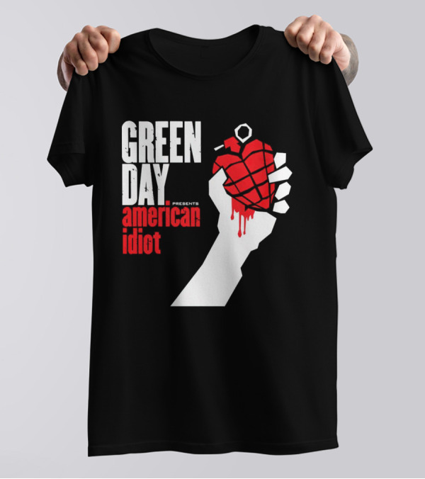 Green Day Presents American Idiot Heart Hand Grenade T-Shirt