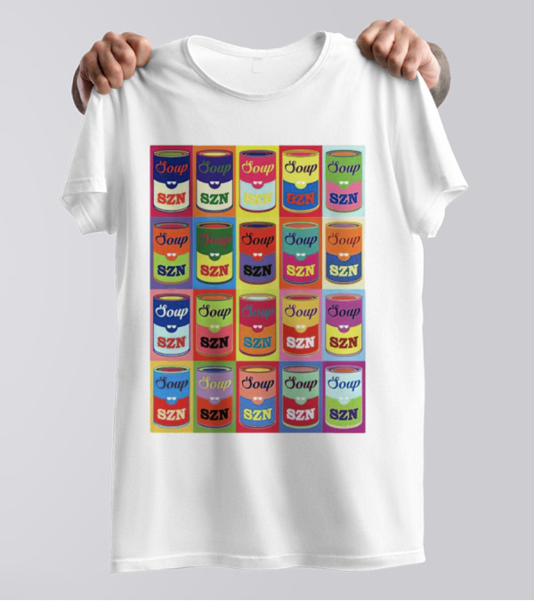 Soup SZN Colorful Pop Art Cans T-Shirt