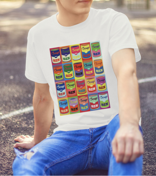 Soup SZN Colorful Pop Art Cans T-Shirt