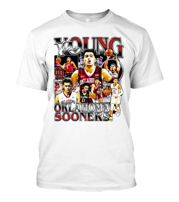 Trae Young Oklahoma Sooners Basketball Highlights Collage T-Shirt