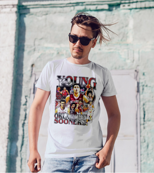 Trae Young Oklahoma Sooners Basketball Highlights Collage T-Shirt