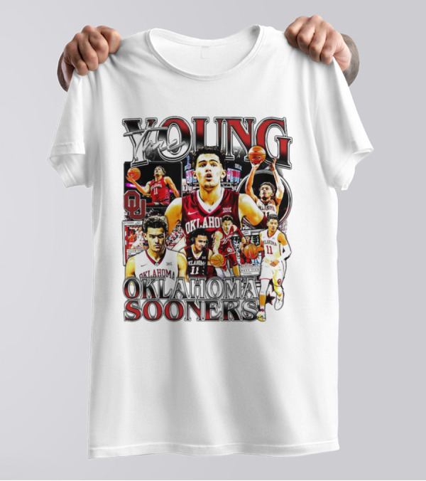 Trae Young Oklahoma Sooners Basketball Highlights Collage T-Shirt