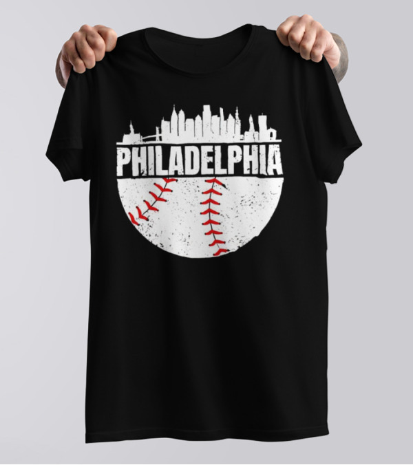 Philadelphia Skyline Baseball Urban T-Shirt