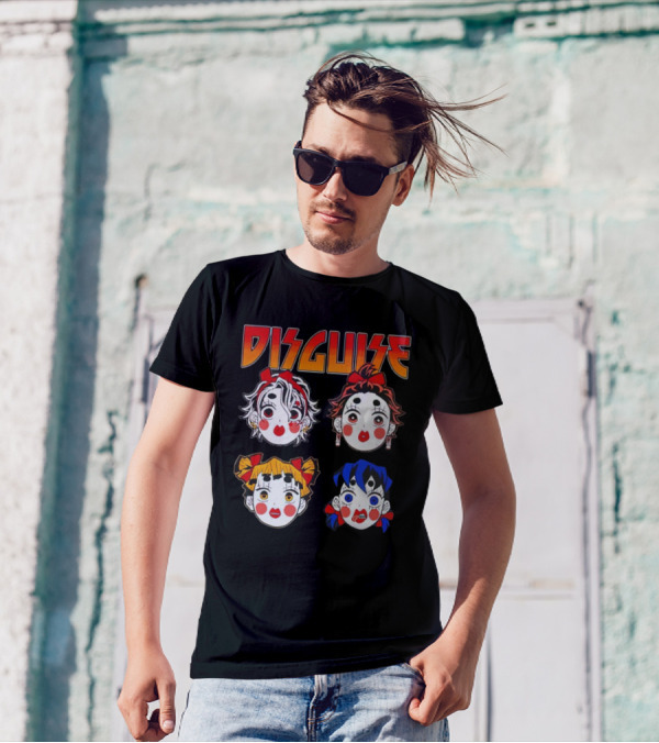 Disguise Anime Demon Slayer Character Faces T-Shirt