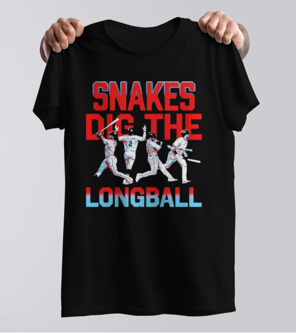 Arizona Diamondbacks Snakes Dig The Longball Players Graphics T-Shirt