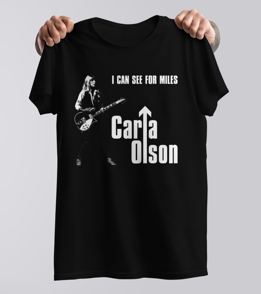 I Can See For Miles Carla Olson Guitar T-Shirt