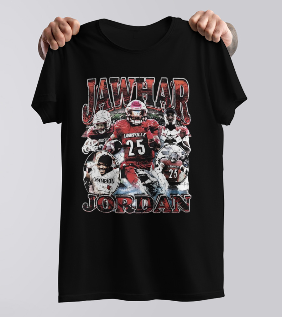 Jawhar Jordan Louisville Cardinals Football Champion Vintage T-Shirt