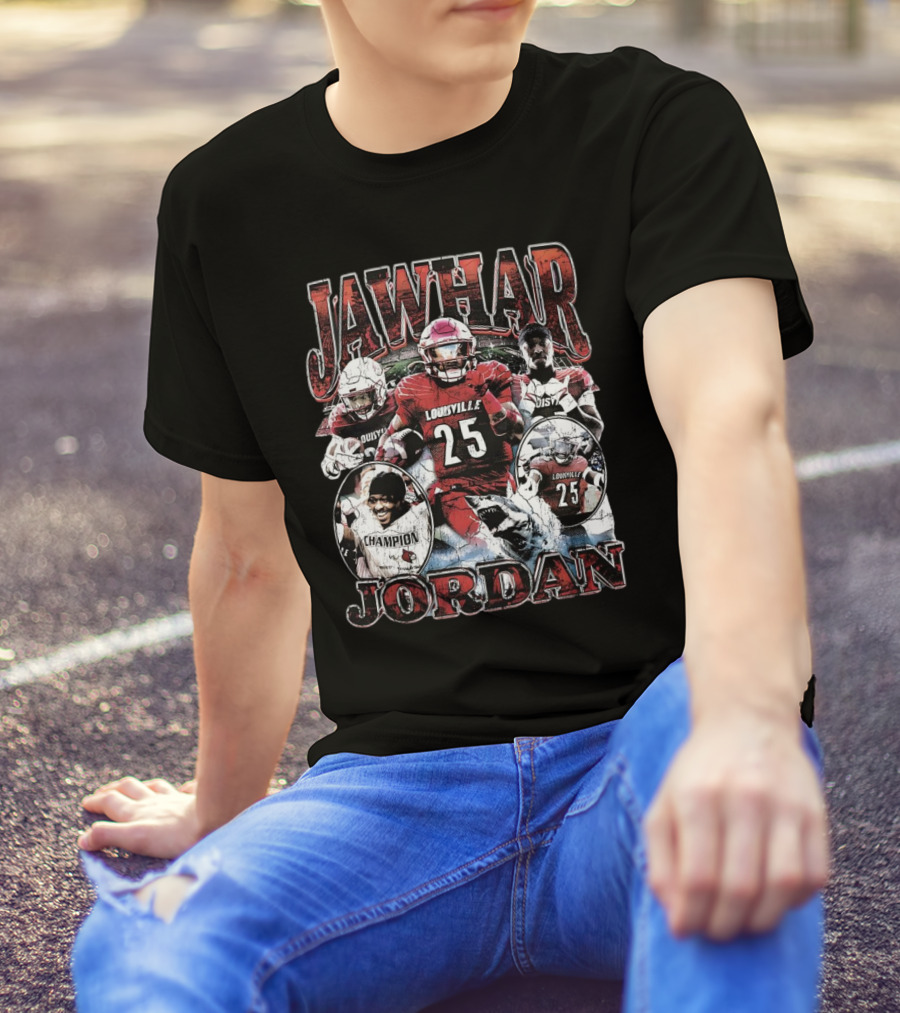 Jawhar Jordan Louisville Cardinals Football Champion Vintage T-Shirt