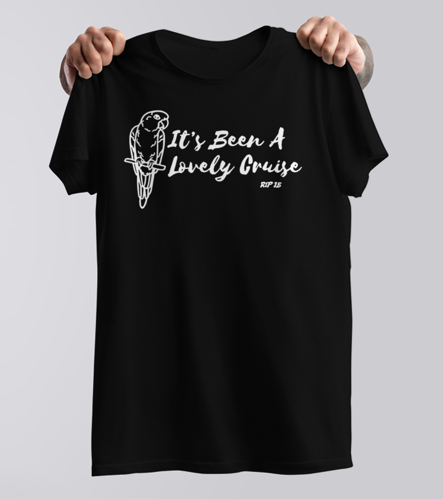Jimmy Buffett Parrot It's Been A Lovely Cruise RIP 15 T-Shirt