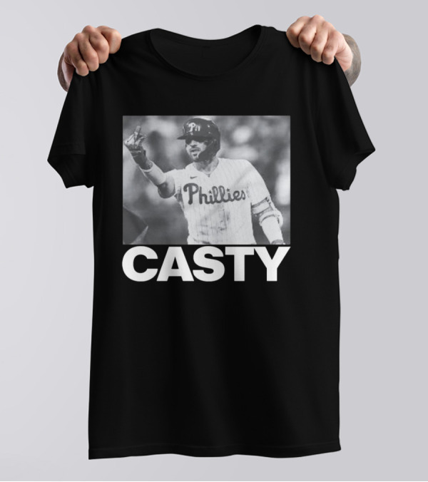 Phillygoat Casty Phillies Baseball Player Gesture T-Shirt