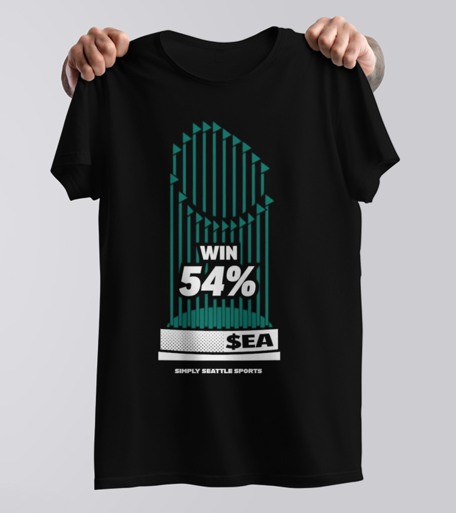 Win 54 Percent Seattle Mariners Simply Seattle Sports T-Shirt