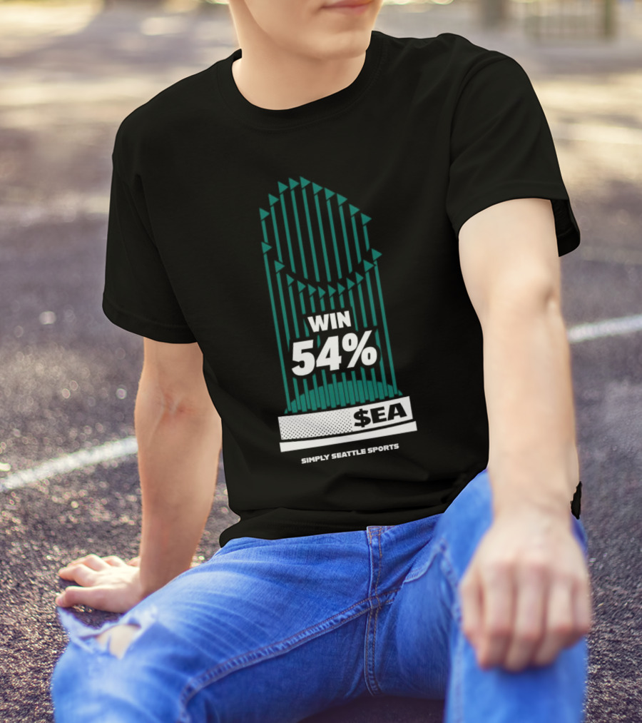 Win 54 Percent Seattle Mariners Simply Seattle Sports T-Shirt