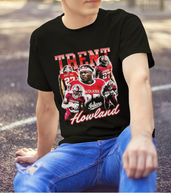 Trent Howland Indiana Hoosiers Football Player 27 IU Onlyone Crew T-Shirt